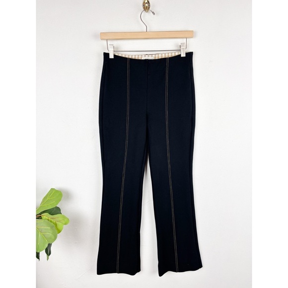 Anthropologie The Essential Cropped Flare Black Pants Sz XS - Picture 3 of 8